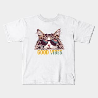 Good Vibes Meow Kids T-Shirt